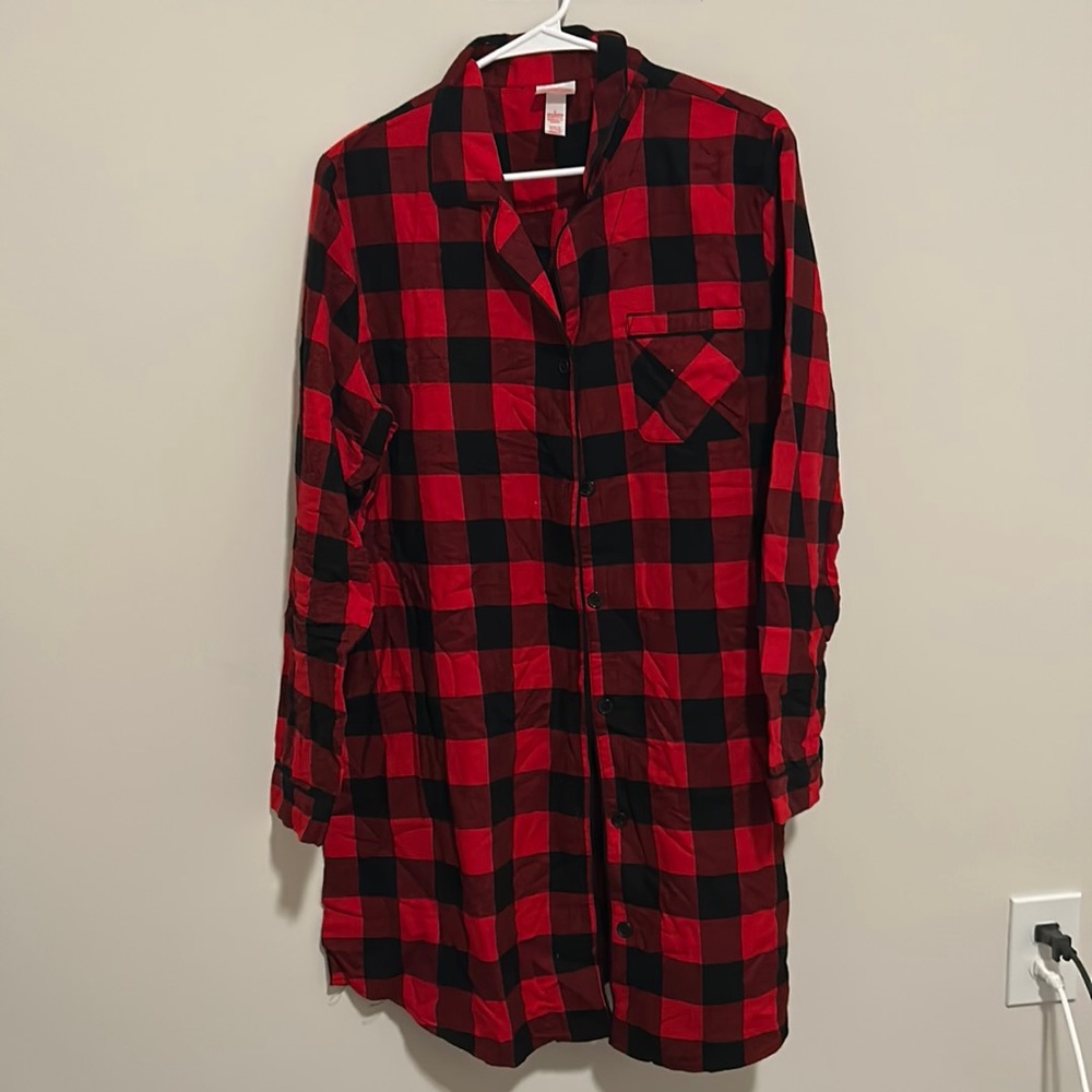 flannel pj dress